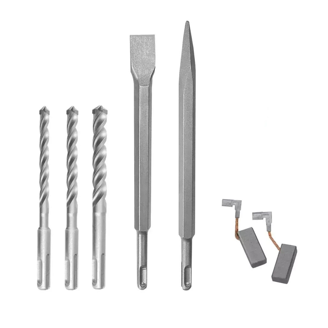 DEDRA DED7852 SDS+ příklepová vrtačka 1050W, 0-980 ot/min, 3 funkce, kufr na přenášení