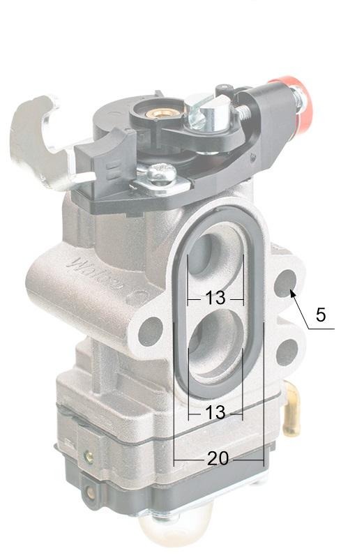 Gaźnik CEDRUSKW27 wymiary montażowe