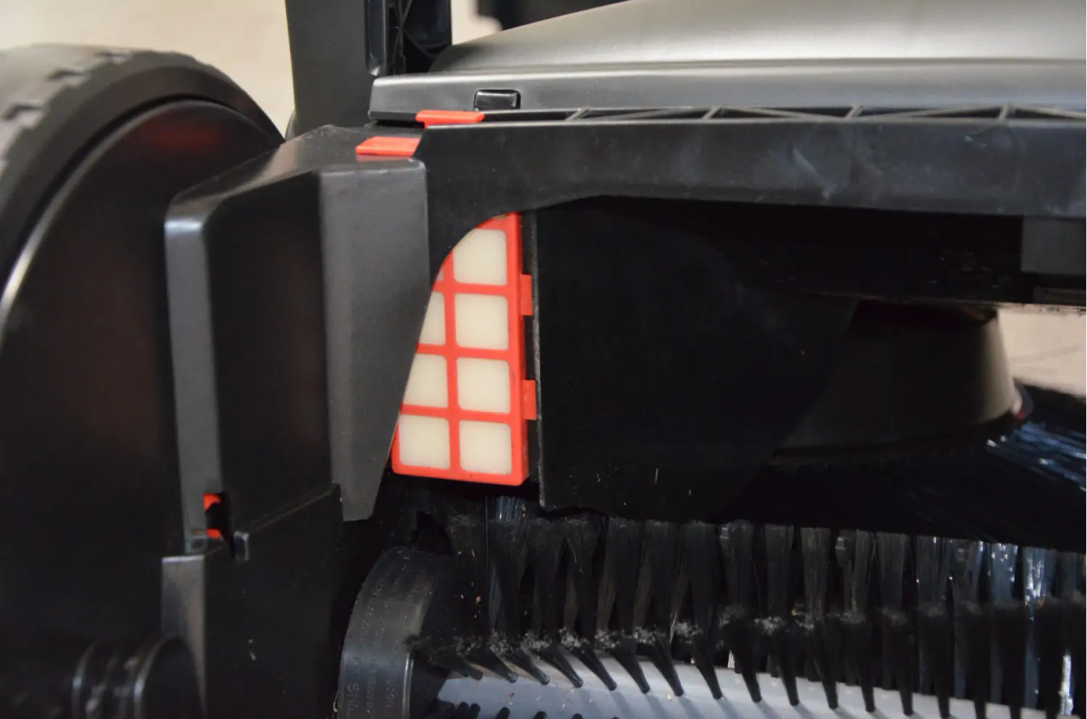 Filtr i wnętrze zamiatarki Starmix DuroSweep 77 Pro 18V