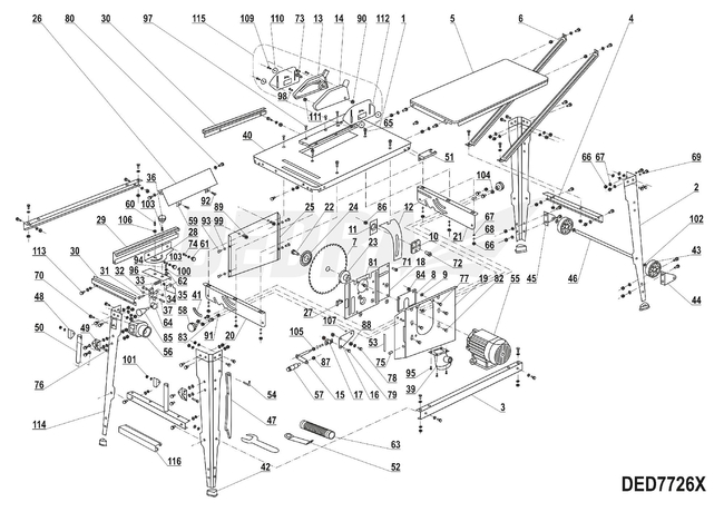KEDU KOA7 230V DEDRA SWITCH ASSEMBLY