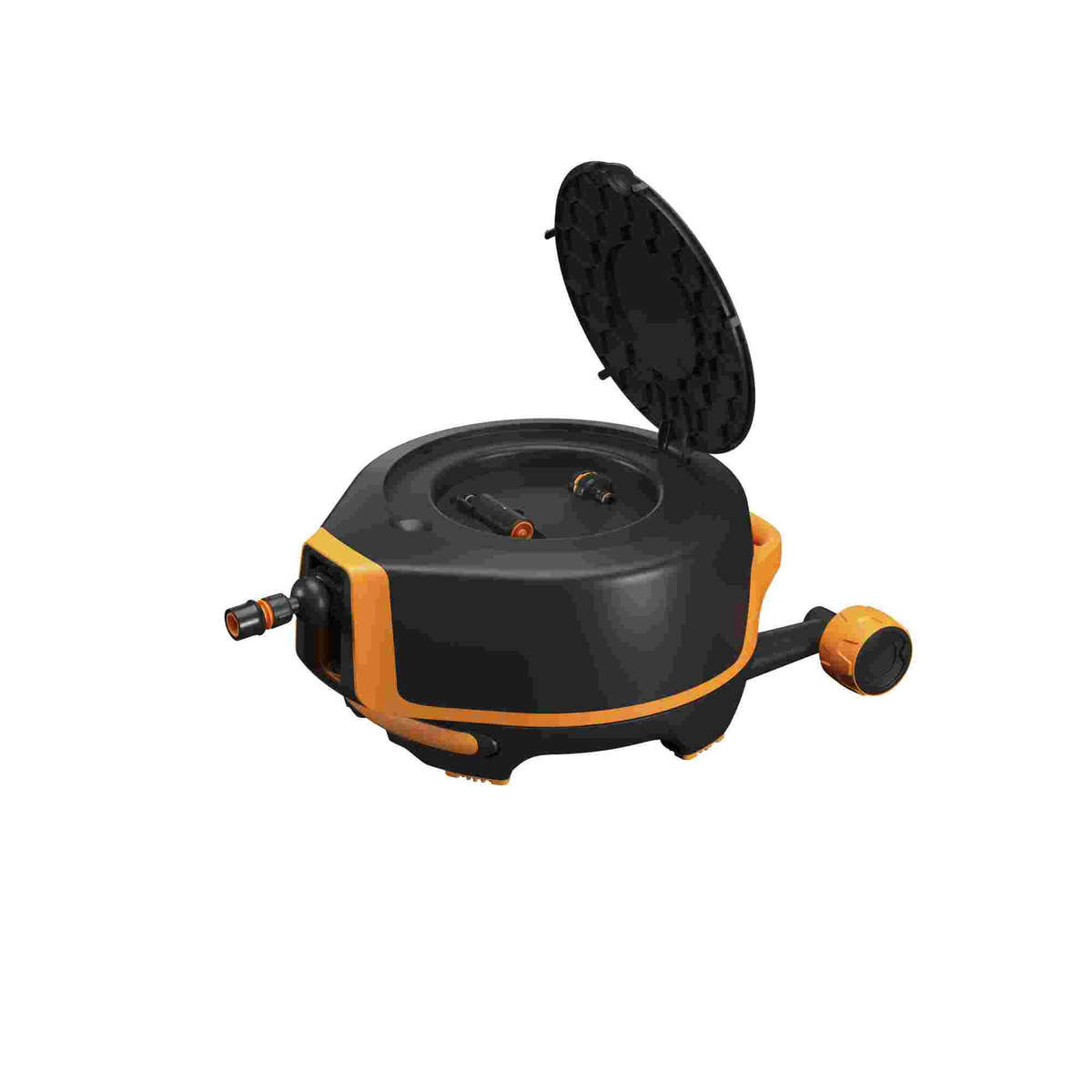 Automatyczny bęben z wężem FISKARS XL 1067548 z kółkami 20 m + 7 m, obrót 360°