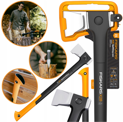 FISKARS X28 SIEKIERA ROZŁUPUJĄCA DO DREWNA Fiskars X28 XXL 1069107  - OFICJALNY DYSTRYBUTOR - AUTORYZOWANY DEALER FISKARS