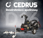 Cedrus D16 CEDRBD16 Rozdrabniacz Spalinowy Rębak 36KM z Podajnikiem Hydraulicznym z Homologacją Drogową