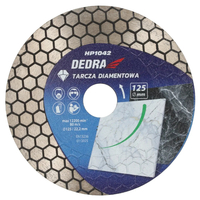 Dedra H1042 Tarcza diamentowa 125mm plaster miodu do gresu betonu, dysk szlifierski