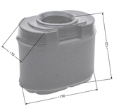 B&S air filter oval Intek V-twin / Model 40 44 8R04-48