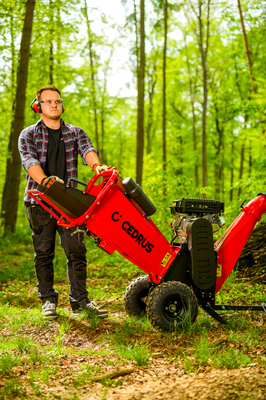 Cedrus RB02 PRO Rozdrabniacz Spalinowy Rębak do Gałęzi 12 cm Loncin 7 KM