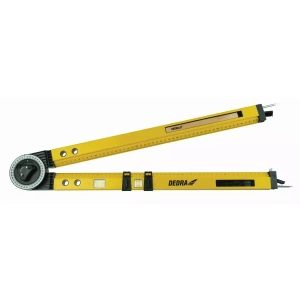 BEVEL PROTRACTOR WITH LEVEL DEDRA MK0620 620MM, 2 VIALS, 4IN1