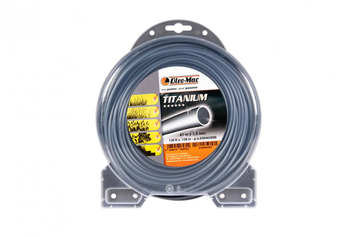 ŻYŁKA TNĄCA TITANIUM 3,5/41M PROFIL OKRĄGŁY, BLISTER 63040209B