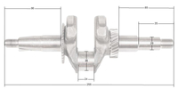 Loncin LC80WB30-4.5Q LC168F-2 crankshaft ORIGINAL PART 130290053-0001