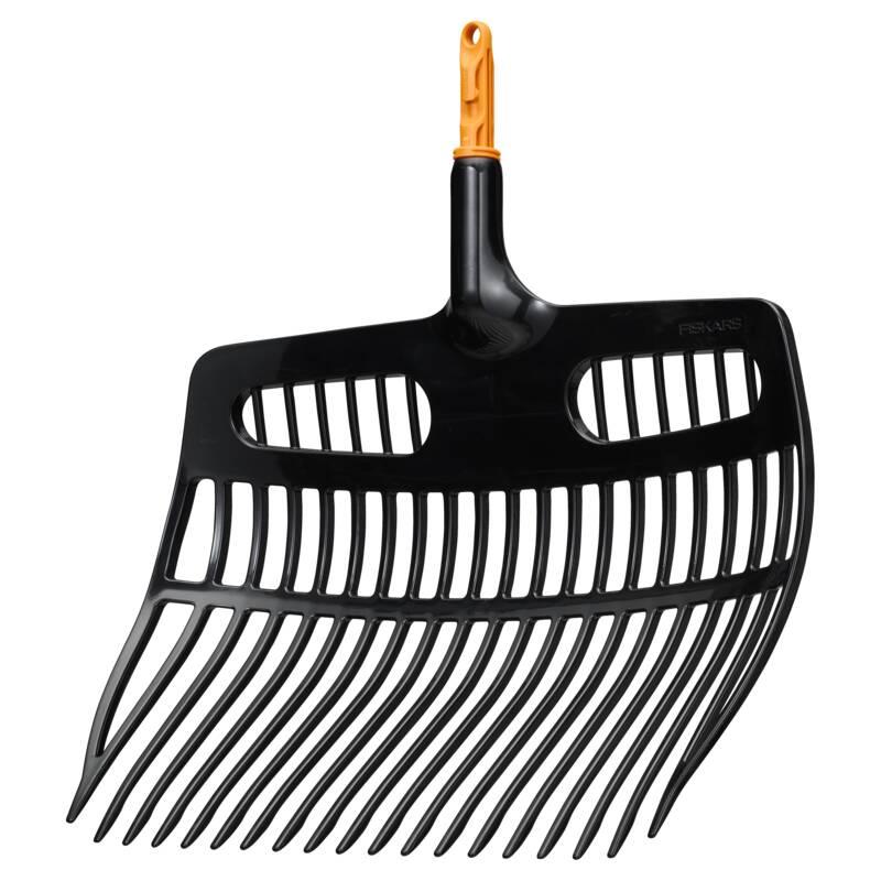 Fiskars OneClick Łopato‐grabie z tworzywa 2w1 – głowica do grabi i łopaty