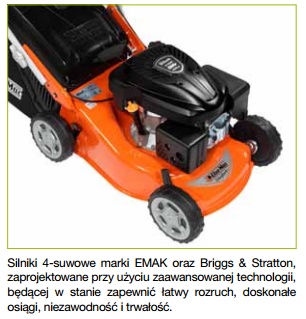 OLEO MAC G 48 TBQ  Comfort Plus KOSIARKA SPALINOWA DO TRAWY Z NAPĘDEM B&S Briggs & Stratton 4.5KM 1400m2 66119112E5 - OFICJALNY DYSTRYBUTOR - AUTORYZOWANY DEALER OLEO-MAC