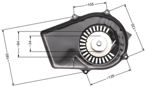 Rozrusznik Black&Decker Castorama agregaty chińskie 2-suw metalowe zabieraki NZ568