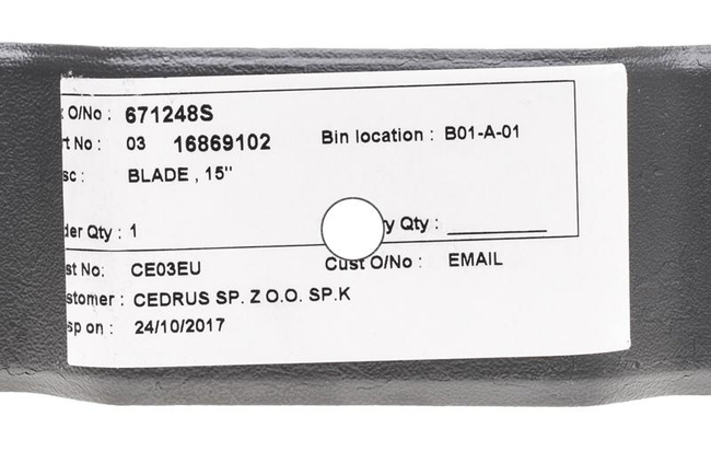 Ariens deck 107cm XRD left mower blade ORIGINAL PART 16869102