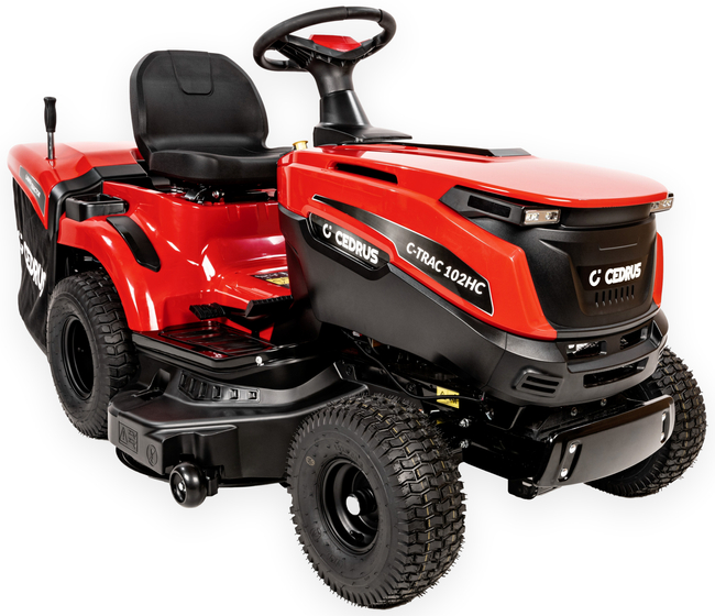 CEDRUS C-TRAC 102HC sekačka na trávu se zadním výhozem HYDROSTAT 102cm 2 CYLINDRY ZPĚTNÝ ZAHRADNÍ TRAKTOR C-TRAC-102HC EWIMAX OFICIÁLNÍ DISTRIBUTOR - AUTORIZOVANÝ PRODEJCE CEDRUS