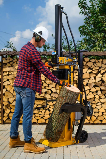 CEDRUS LS09 HYDRAULIC ELECTRIC WOOD SPLITTER CEDRUS LS09V VERTICAL CHIPPER PRESSURE 14 TONS CEDLS09V - EWIMAX - OFFICIAL DISTRIBUTOR - AUTHORIZED CEDRUS DEALER