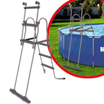 HECHT 00091 SWIMMING POOL LADDER LADDER FOR SWIMMING POOLS, INFLATABLE POOLS, KIDDIE POOLS - OFFICIAL DISTRIBUTOR - AUTHORIZED HECHT DEALER