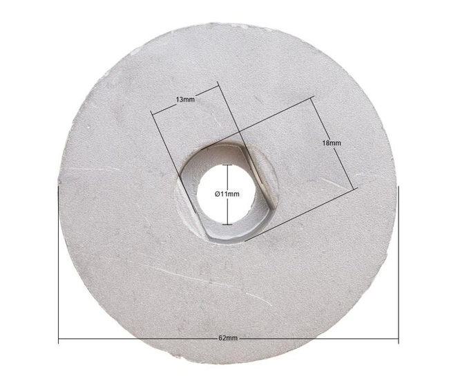 Castel Garden lawnmower adapter 22.2mm 17-639