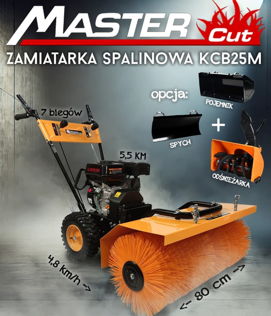 ZAMETACÍ STROJ KCB25M S MOŽNOSTÍ POUŽITÍ SNĚHOVÉ FRÉZY