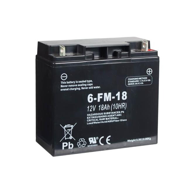 12V 18 Ah Cedrus tractor battery C-TRAC-83HC C-TRAC-93HC C-TRAC-103HC