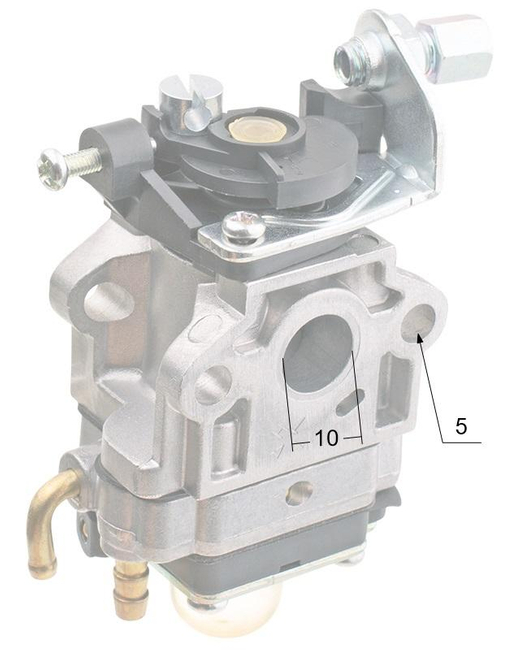 Karburátor čínského žacího stroje XYG WYJ-349