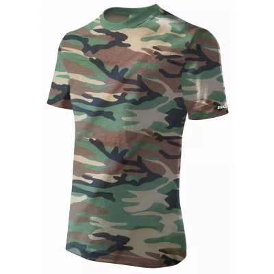 DEDRA BH5TM-XXL Koszulka męska T-shirt moro XXL/58, 100% bawełna, robocza BHP