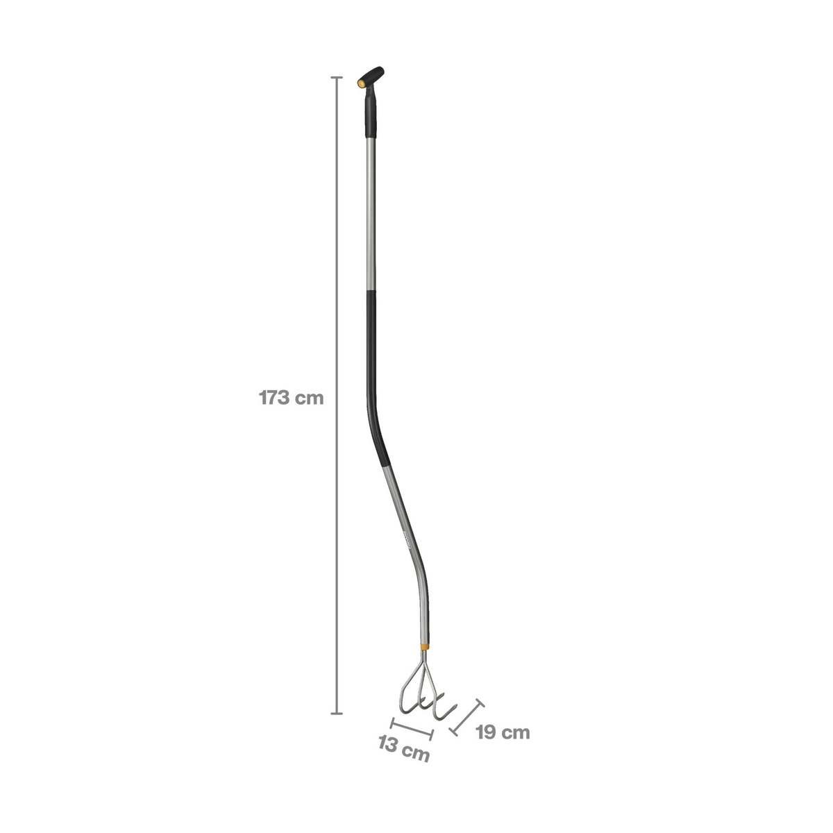 Fiskars Ergonomic 1076978 kultywator z wygiętym trzonkiem do spulchniania gleby