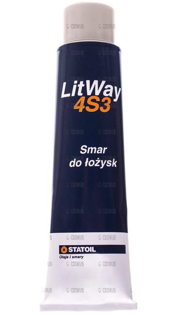 STATOIL LITWAY ŁT 4S3 SMAR LITOWY ŁOŻYSKOWY DO SMAROWANIA ŁOŻYSK I PROWADNIC , PILAREK , KOS STATOIL LITWAY ŁT 4S3 TUBA - EWIMAX - OFICJALNY DYSTRYBUTOR - AUTORYZOWANY DEALER CEDRUS