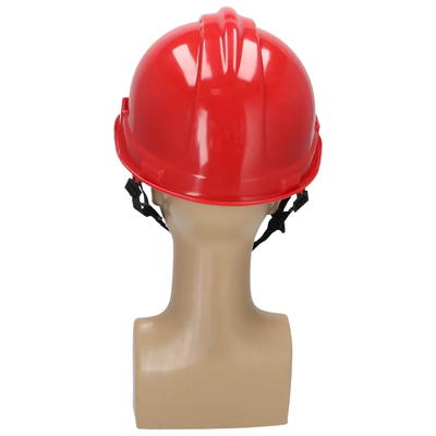 DEDRA BH1085 Red Construction Safety Helmet, Safety Helmet, 4-Point Chin Strap