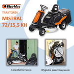 TRAKTOREK OLEO MAC MISTRAL 72/12,5 KH TRAKTOREK OGRODOWY RIDER KOSIARKA SAMOJEZDNA SPALINOWA DO TRAWY 68149024E5 - OFICJALNY DYSTRYBUTOR - AUTORYZOWANY DEALER OLEO-MAC