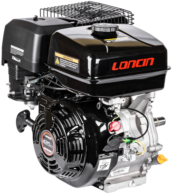 LONCIN G420FD-I ENGINE WITH ENGINE STARTER BENZICOUS 15 HP SHAFT 25,4 mm MOTOR HONDA GX420 - EWIMAX - OFFICIAL DISTRIBUTOR - AUTHORIZED LONCIN DEALER