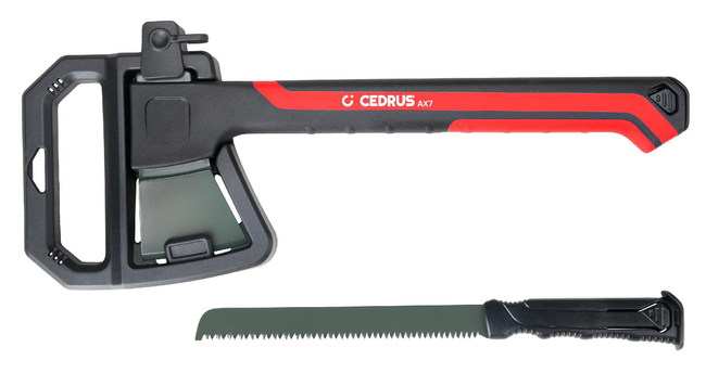 Siekiera ciesielska z piłą w zestawie Cedrus AX7+ C-TOOLS-AX7+