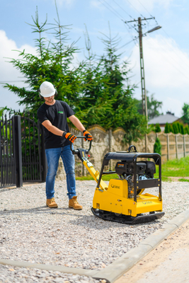 CEDRUS ZG05 DIESEL SOIL COMPACTOR 260 KG WITH HYDRAULIC REVERSE TWO-WAY FORWARD-REVERSE PLATE COMPACTOR 13 KM + TRANSPORT WHEELS - AUTHORIZED CEDRUS DEALER