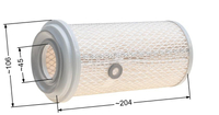 Honda GX610, GX620, GX670 air filter, 8R01-63