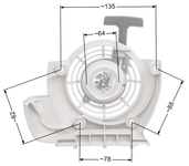 Stihl starter FS120 FS200 FS250 HT250 NZ533