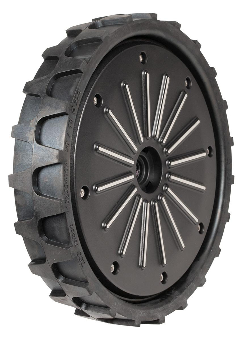 Koło tylne kosiarki Wiper P70S - widok z przodu