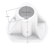 Castel Garden NG410/414/464TR CL484TR R484TR 25,4 mm žací adaptér RO50417