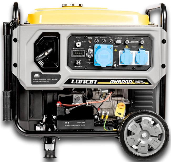 LONCIN GH9000I AGREGAT GENERATOR INWERTOROWY PRĄDOTWÓRCZY INWERTEROWY WALIZKOWY 230V 7.5 KW ESTART - ROZRUSZNIK -  EWIMAX - OFICJALNY DYSTRYBUTOR - AUTORYZOWANY DEALER CEDRUS