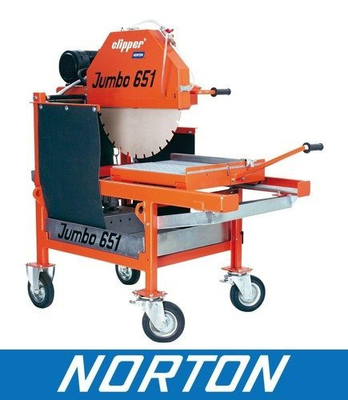 NORTON CLIPPER JUMBO 651 1.30.3 masonry table saw masonry table saw for masonry blocks stone Ø 650mm 2.2KW 230V - OFFICIAL DISTRIBUTOR - AUTHORIZED DEALER NORTON CLIPPER