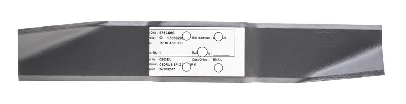 Nóż kosiarki Ariens deck 107cm XRD prawy