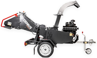 Cedrus R13P Gas-Powered Shredder, Municipal Wood Chipper, 24 KM, for branches up to 13 cm, with feeder, road-approved, CEDRBR13P