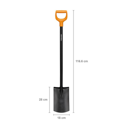 Łopata szpadel prosty FISKARS Solid 1066717 stal borowa do kopania ogrodowa