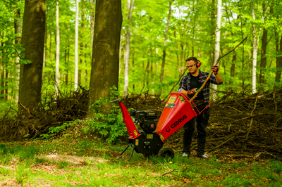 Cedrus RB02 rozdrabniacz spalinowy rębak do gałęzi 10 cm Loncin 6,5 KM