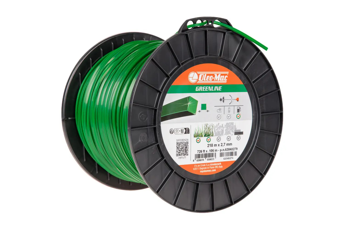 Żyłka tnąca OLEO-MAC 2,7/217M profil kwadrat, szpula 63040279