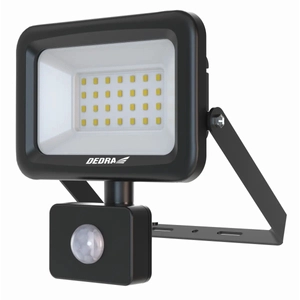 Dedra L1093-3 lampa naścienna SLIM LED 30W z czujnikiem ruchu, naświetlacz 3300lm IP44