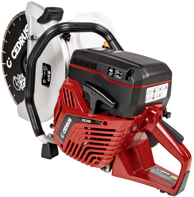 CEDRUS PC350 CONSTRUCTION SPRINKLING HANDSHIFT saw for asphalt concrete Ø 350mm 4,8 HP - OFFICIAL DISTRIBUTOR - AUTHORIZED DEALER CEDRUS