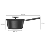 Rondel Fiskars Hard Face 2,5 l 16 cm 1052235 / 1075525 z pokrywką, nieprzywierający