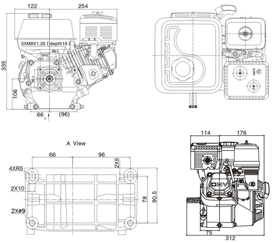 SILNIK LONCIN G200F-R-M SPALINOWY BENZYNOWY 6.5 KM WAŁ R 19,05 mm LONCIN G200 FRM MOTOR HONDA GX160 ,GX200, B&S , BRIGGS & STRATTON - OFICJALNY DYSTRYBUTOR - AUTORYZOWANY DEALER LONCIN
