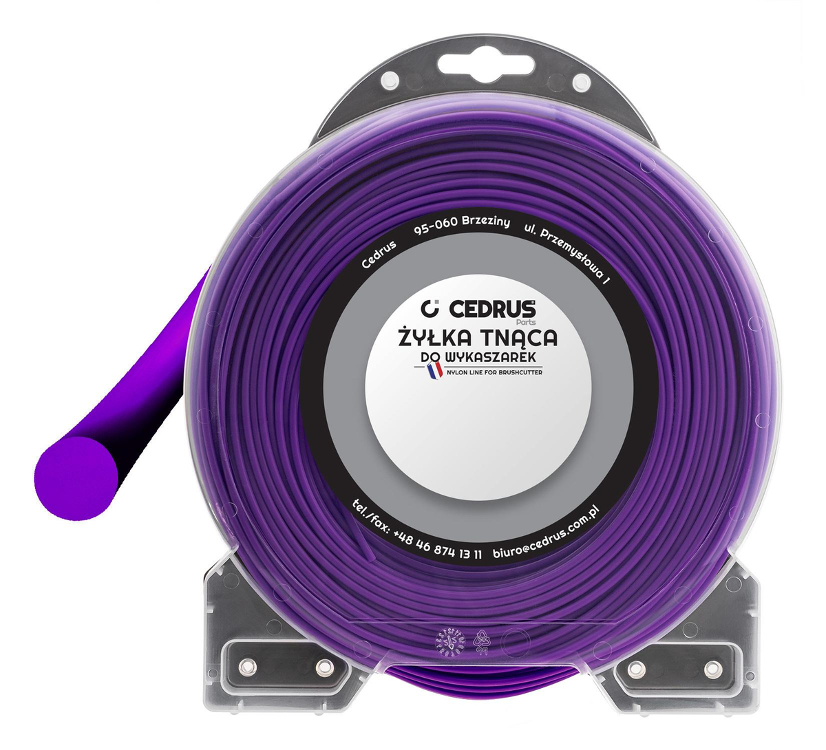 Żyłka tnąca 3.0/55m okrągła fiolet DPPLCEDBD01/06RL