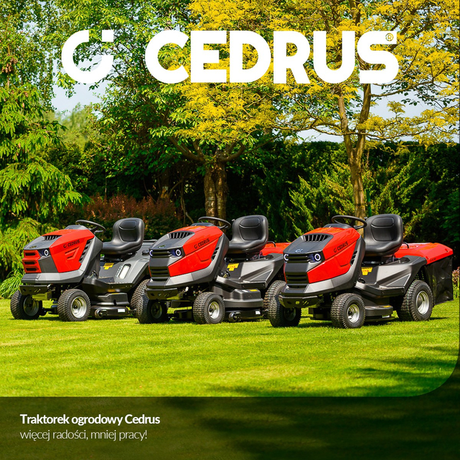 CEDRUS TRAKTOREK OGRODOWY CEDRUS CHALLENGE AJ 92/16H SECO KOSIARKA SAMOJEZDNA SPALINOWA DO TRAWY 16KM / 92cm HYDROSTATIC - OFICJALNY DYSTRYBUTOR - AUTORYZOWANY DEALER CEDRUS 