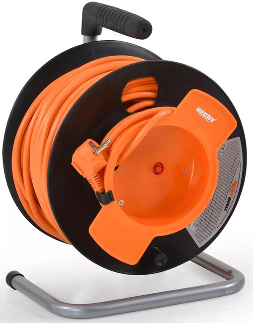HECHT 150153 PRZEDŁUŻACZ KABEL SIECIOWY NA BĘBNIE NAWIJANY 3x1.5mm2 230V 50 metrów EWIMAX